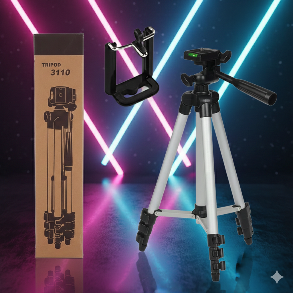 Tripod 3110 Portable Adjustable Aluminium Lightweight Camera Stand Tripod