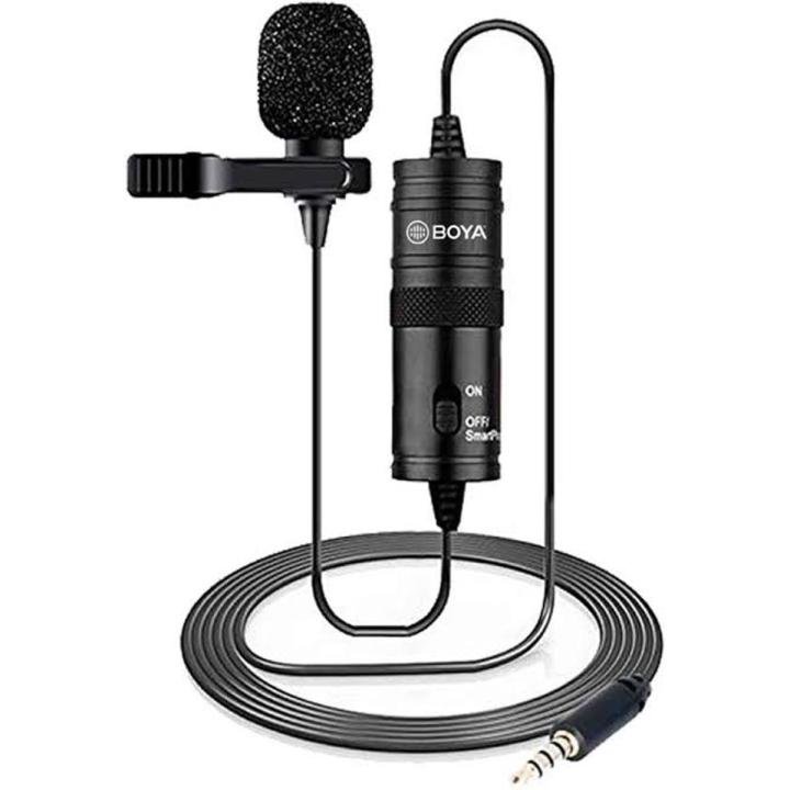 Boya BY M1 Professional Lavalier Lapel Microphone 3.5mm Clip On Mic For Android Smartphone DSLR Camera PC Audio Video RecordingBoya BY M1 Professional Lavalier Lapel Microphone 3.5mm Clip On Mic For Android Smartphone DSLR Camera PC Audio Video Recording