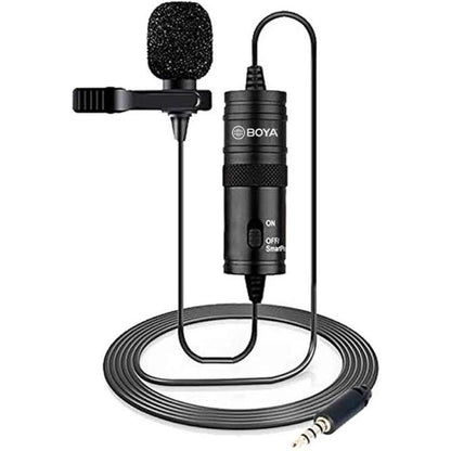 Boya BY M1 Professional Lavalier Lapel Microphone 3.5mm Clip On Mic For Android Smartphone DSLR Camera PC Audio Video RecordingBoya BY M1 Professional Lavalier Lapel Microphone 3.5mm Clip On Mic For Android Smartphone DSLR Camera PC Audio Video Recording
